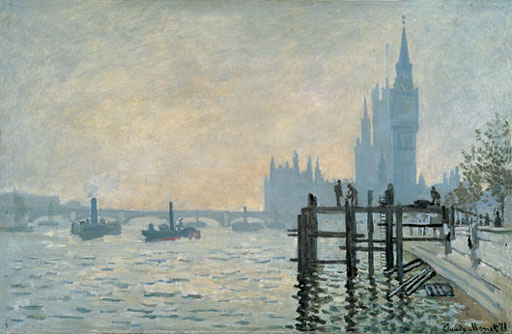 Claude Monet La Tamise en aval de Westminster 1871 National Gallery