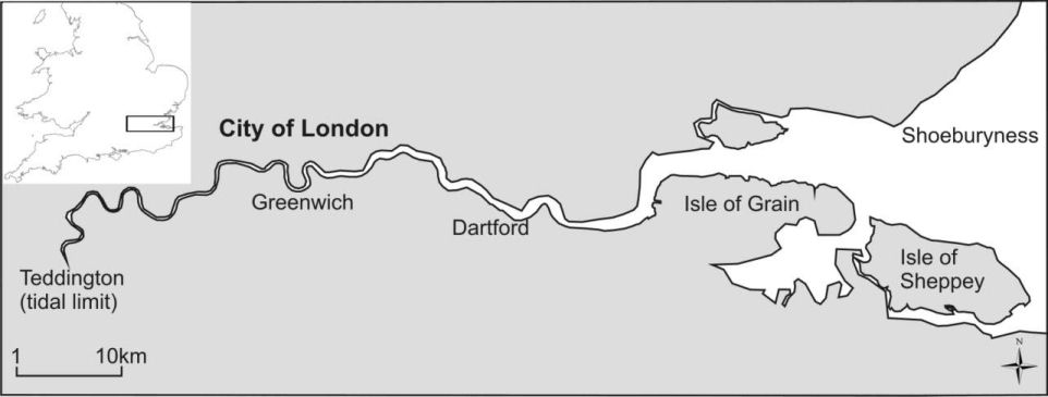 tidal thames map marees tamise