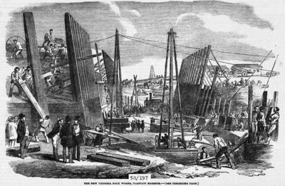 Construction de Victoria Dock