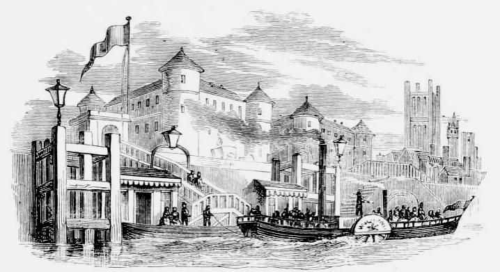 bateaux a vapeur prison de Millbank