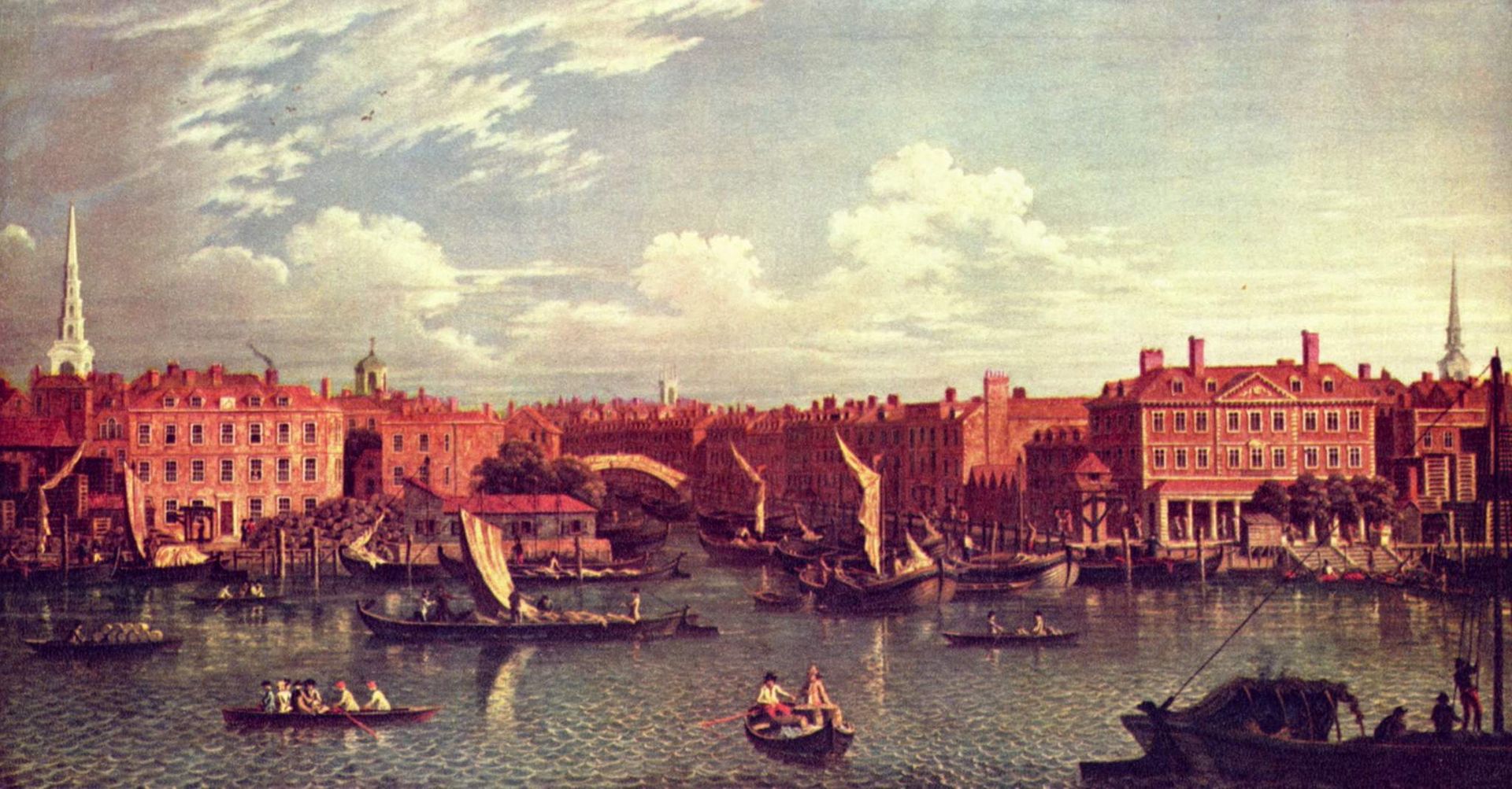 La rivière Fleet, par Samuel Scott (vers 1750). affluents Tamise